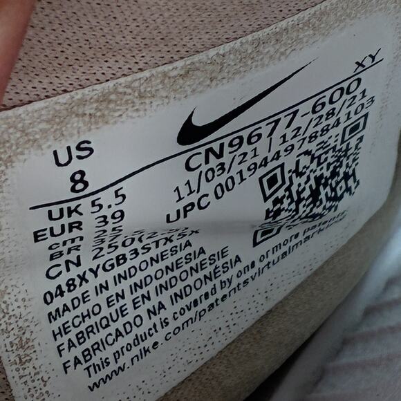 Nike Victori One Slide Light Pink Blush Sandals CN9677-600 Women's Size 8 - Picture 8 of 9